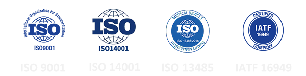ISO 9001, ISO 14001, ISO 13485, IATF 16949
